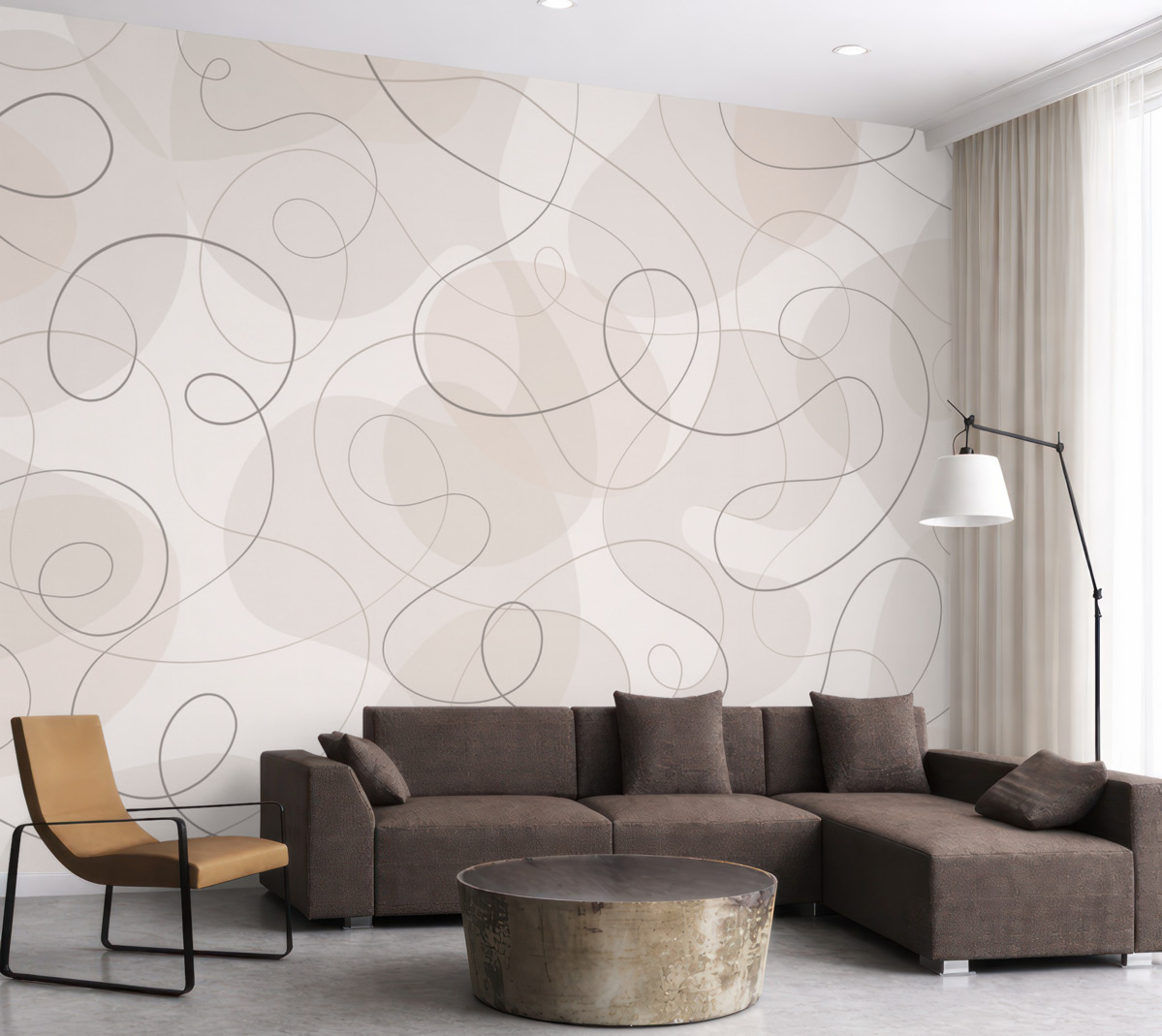 Fototapeta Zjawisko abstrakcyjnych linii i form.