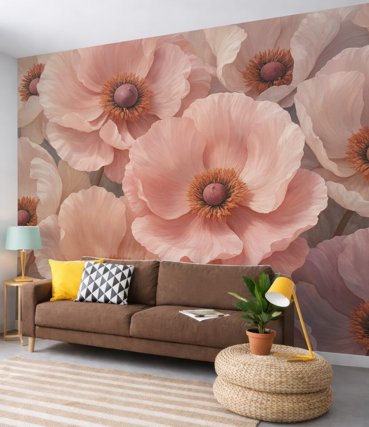 Fototapeta Subtelnie kwitnące zawilce.