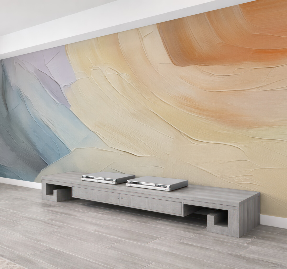 Fototapeta Abstrakcja naśladująca ruchy pędzla.