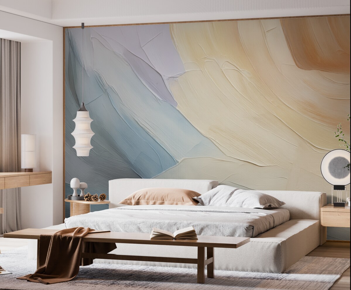 Fototapeta Abstrakcja naśladująca ruchy pędzla.