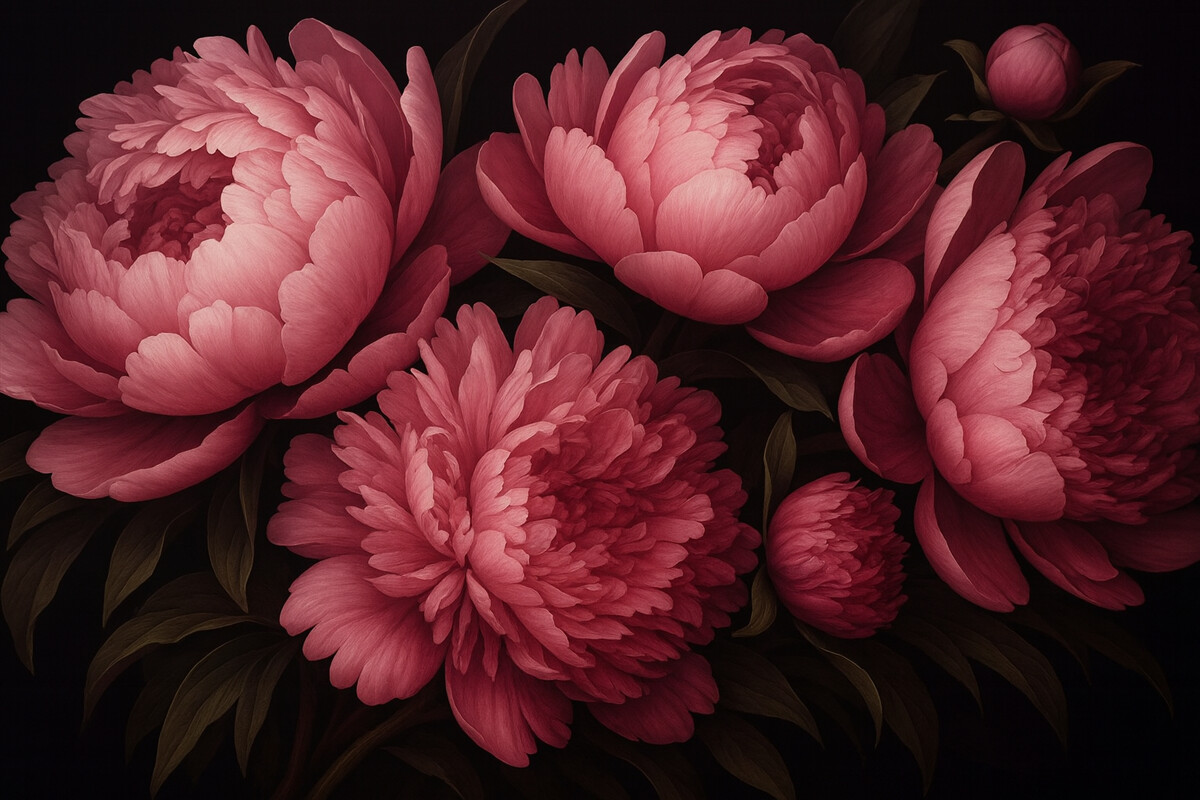 Fototapeta Różowe piwonie.