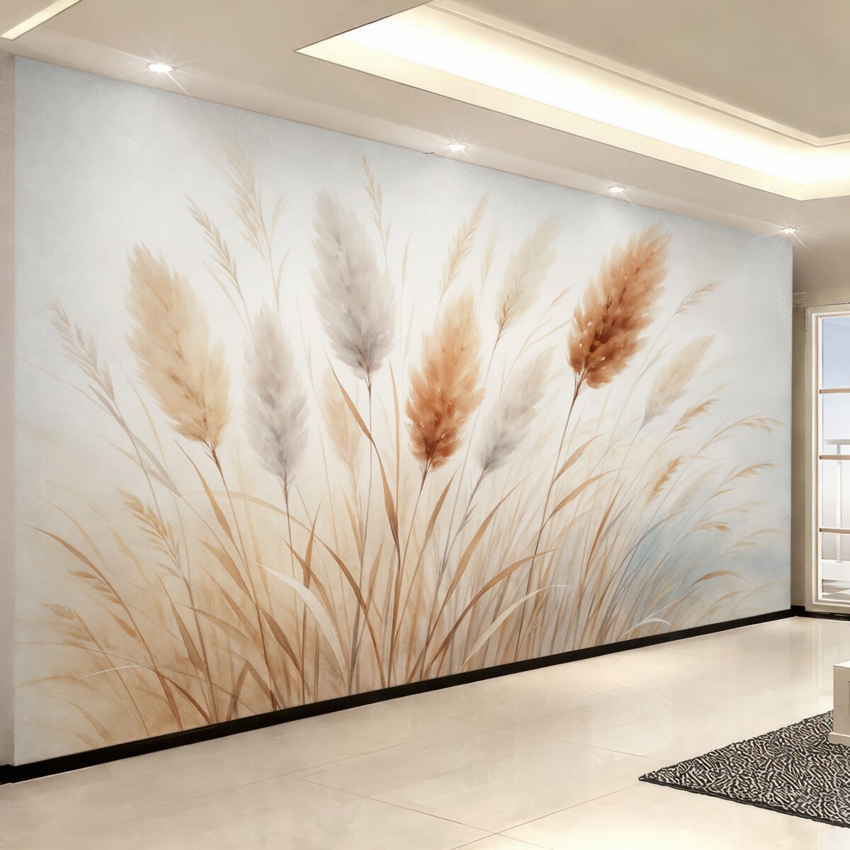 Fototapeta Suszone zioła naśladujące akwarelę.