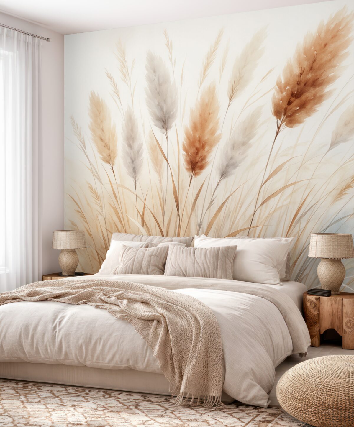 Fototapeta Suszone zioła naśladujące akwarelę.