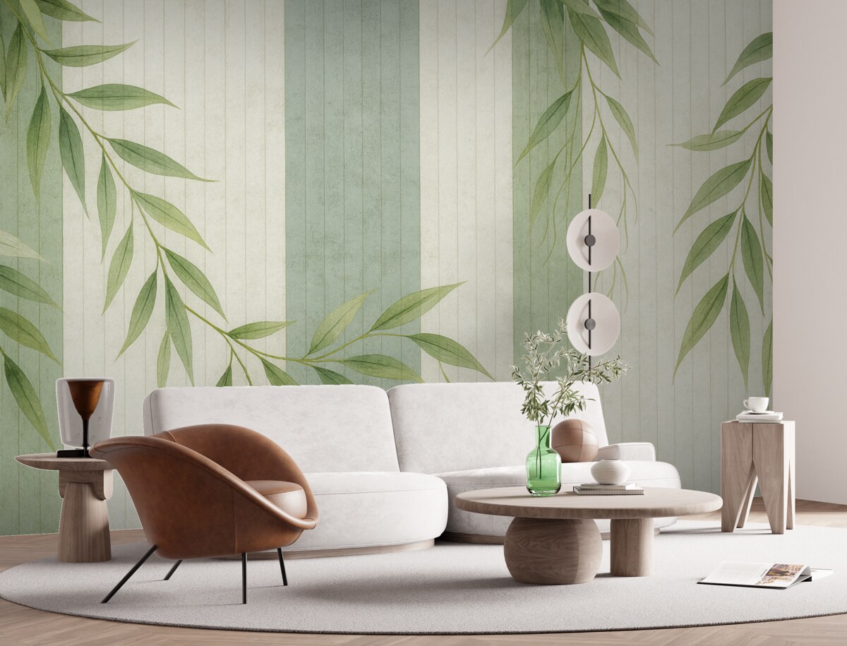 Fototapeta W stylu dekoracyjnym pomalowana ściana.