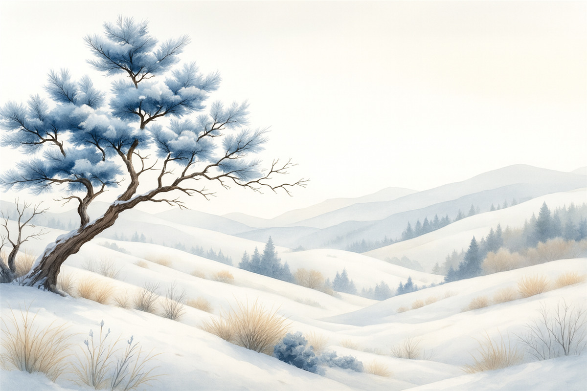 Fototapeta Zamalowany pejzaż.