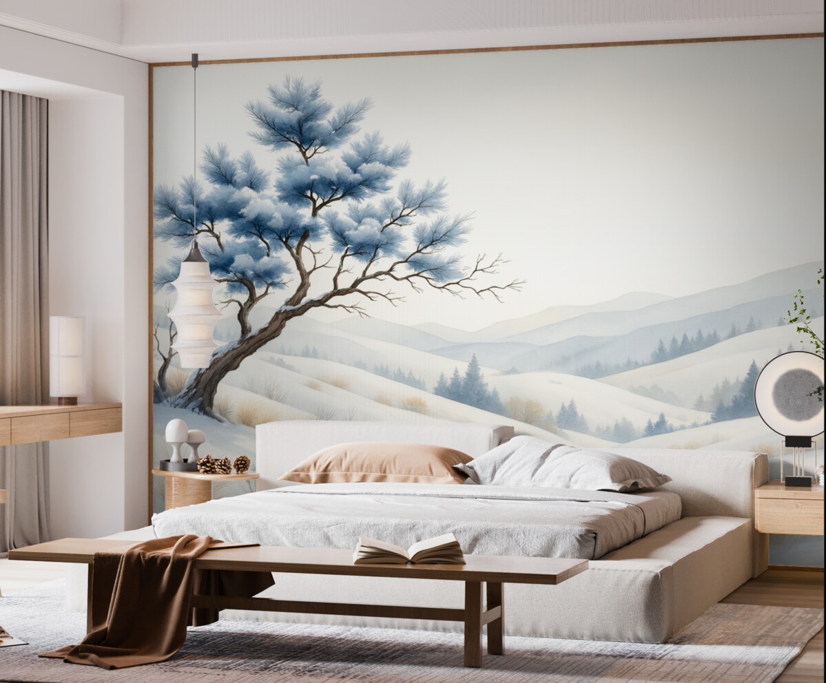 Fototapeta Zamalowany pejzaż.