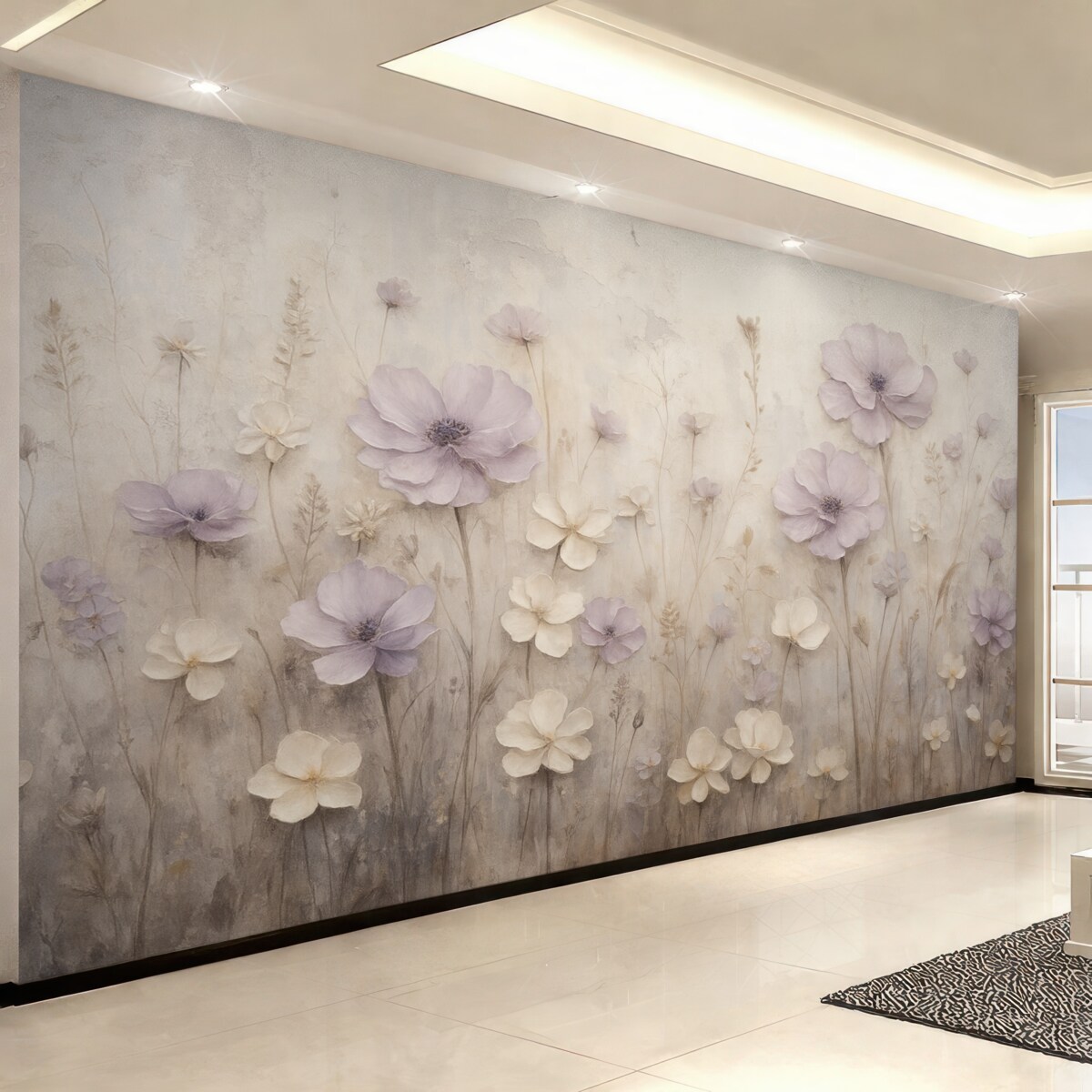 Fototapeta Abstrakcyjne odzwierciedlenie kwiatów.