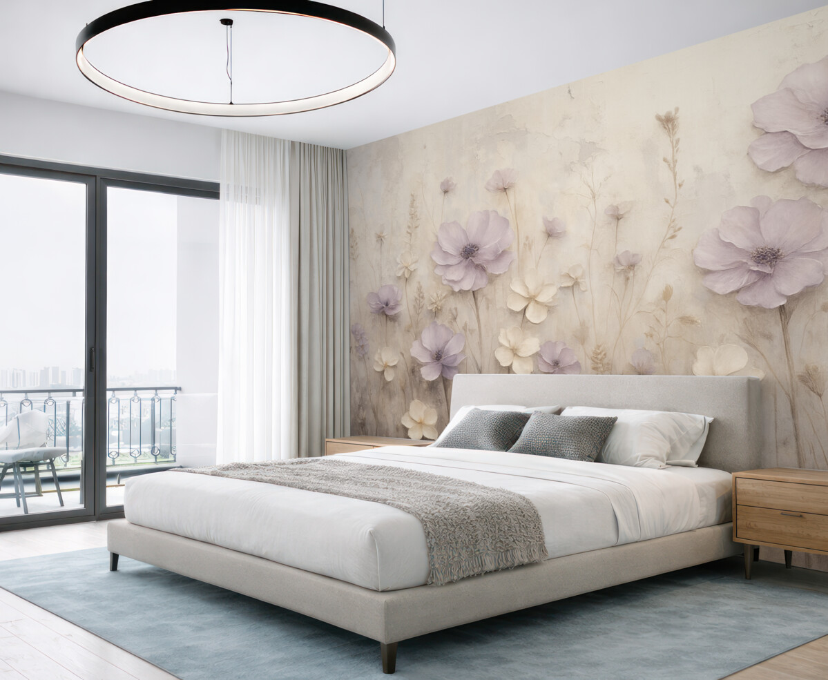 Fototapeta Abstrakcyjne odzwierciedlenie kwiatów.