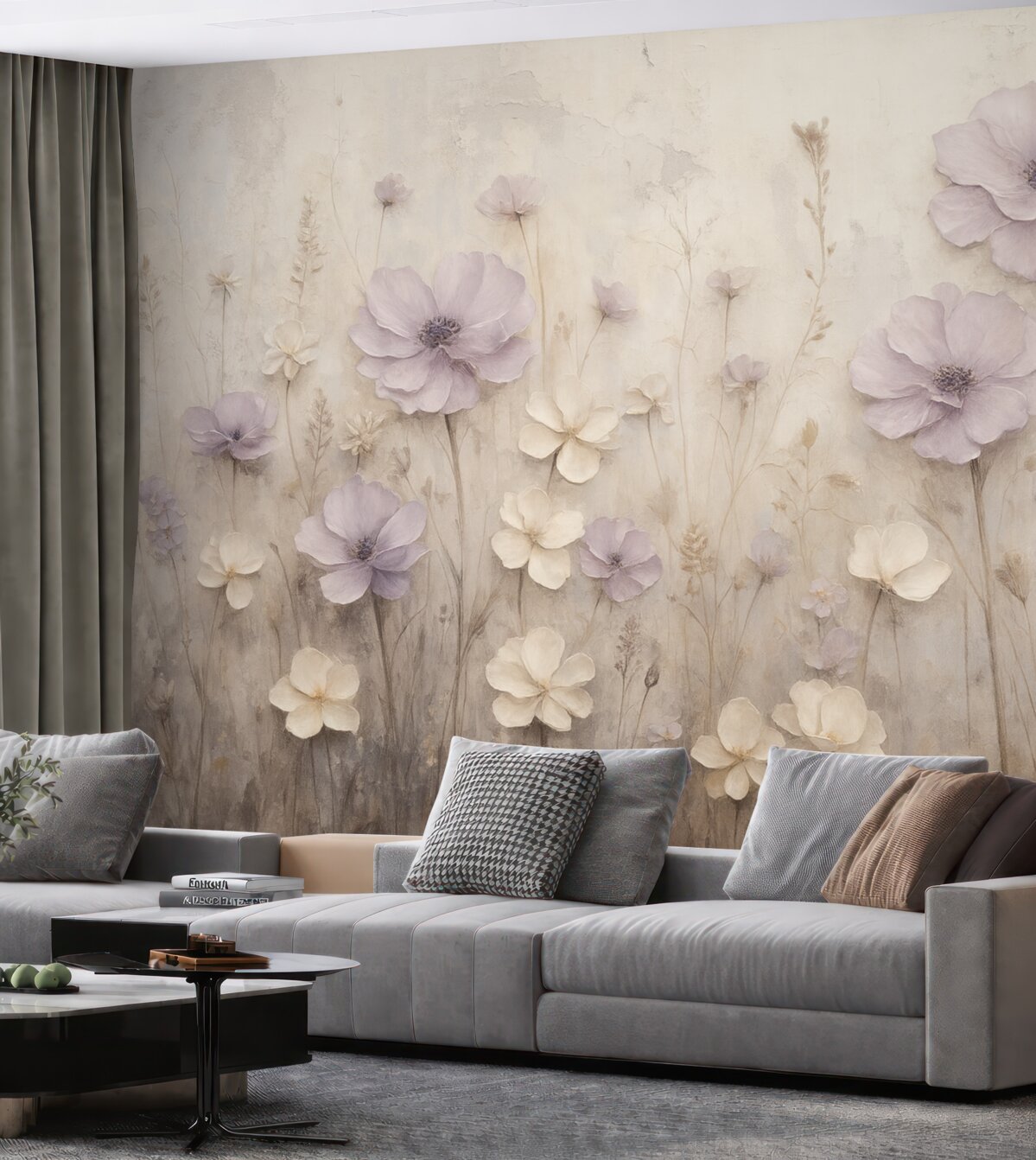 Fototapeta Abstrakcyjne odzwierciedlenie kwiatów.