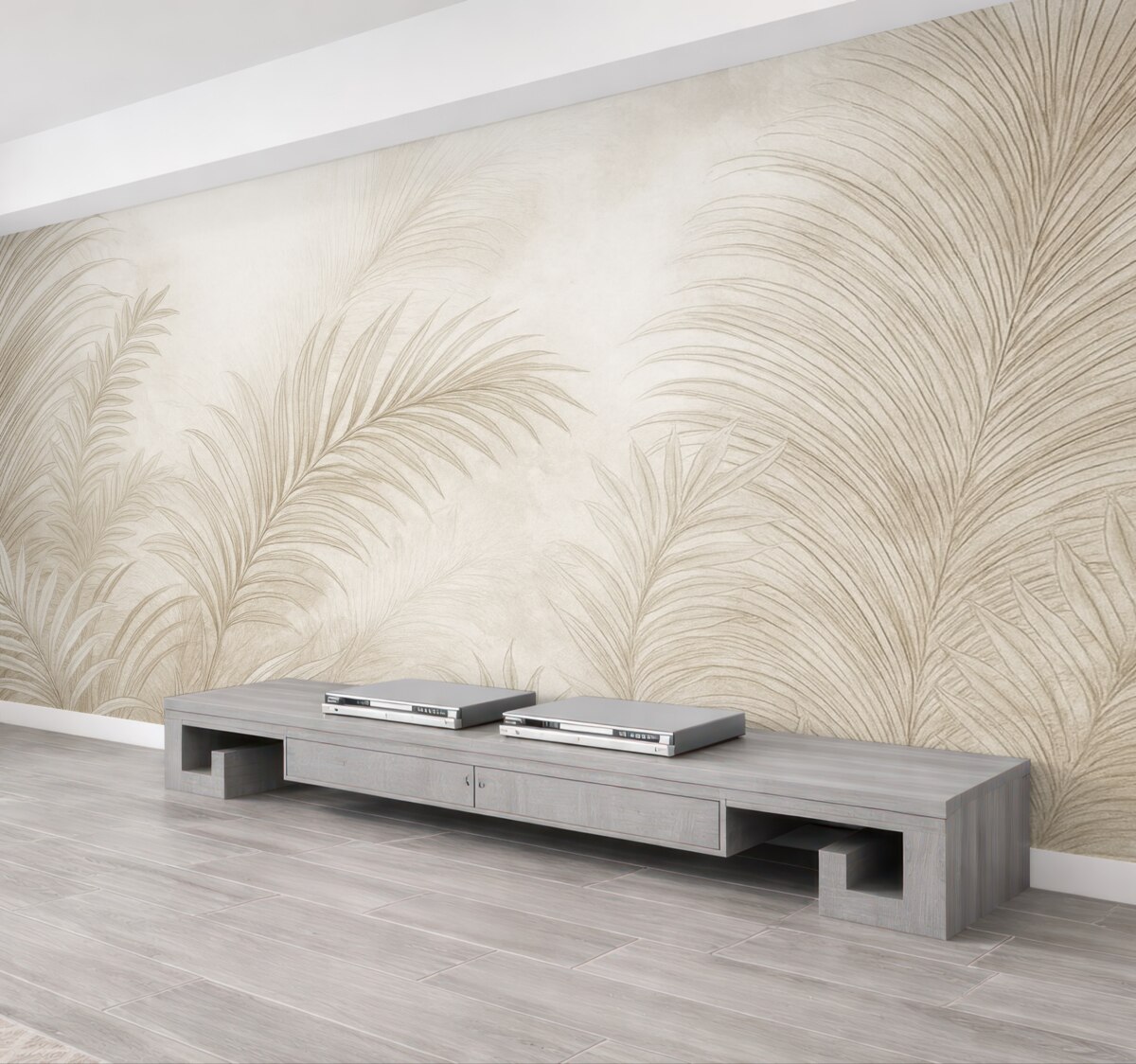 Fototapeta Modne liście grunge.