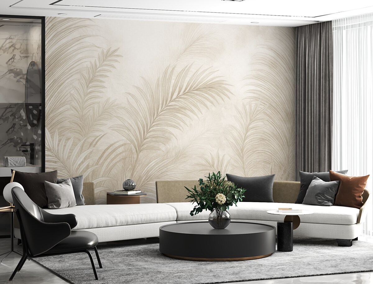 Fototapeta Modne liście grunge.