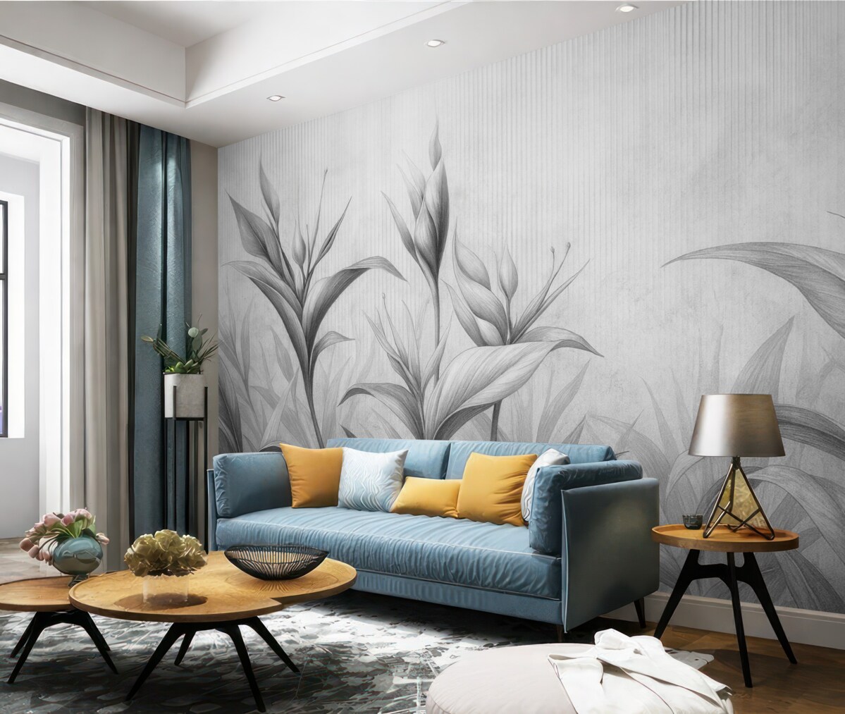 Fototapeta Liście w stylu art nouveau.