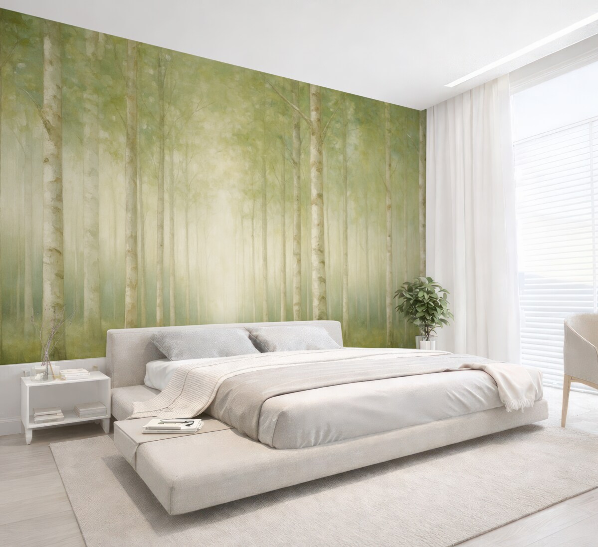 Fototapeta Drzewa w lesie.