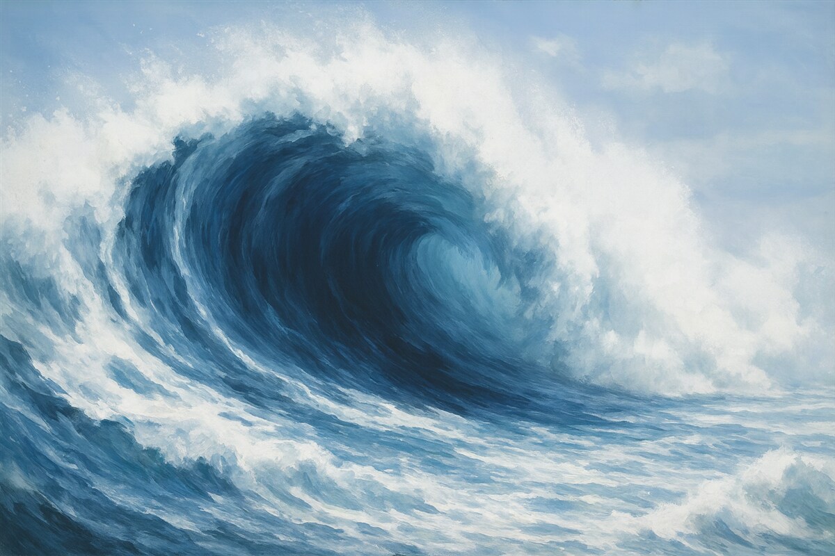 Fototapeta Wielka fala.