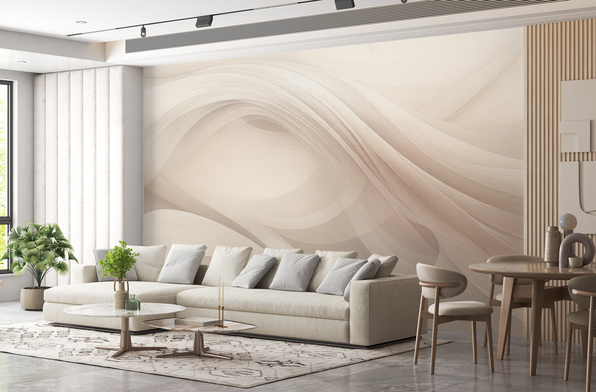 Fototapeta Abstrakcyjne fale w jasnych tonacjach.