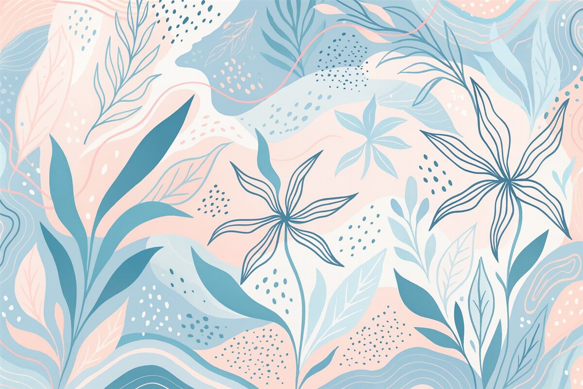 Fototapeta Abstrakcyjny wzór roślinny.