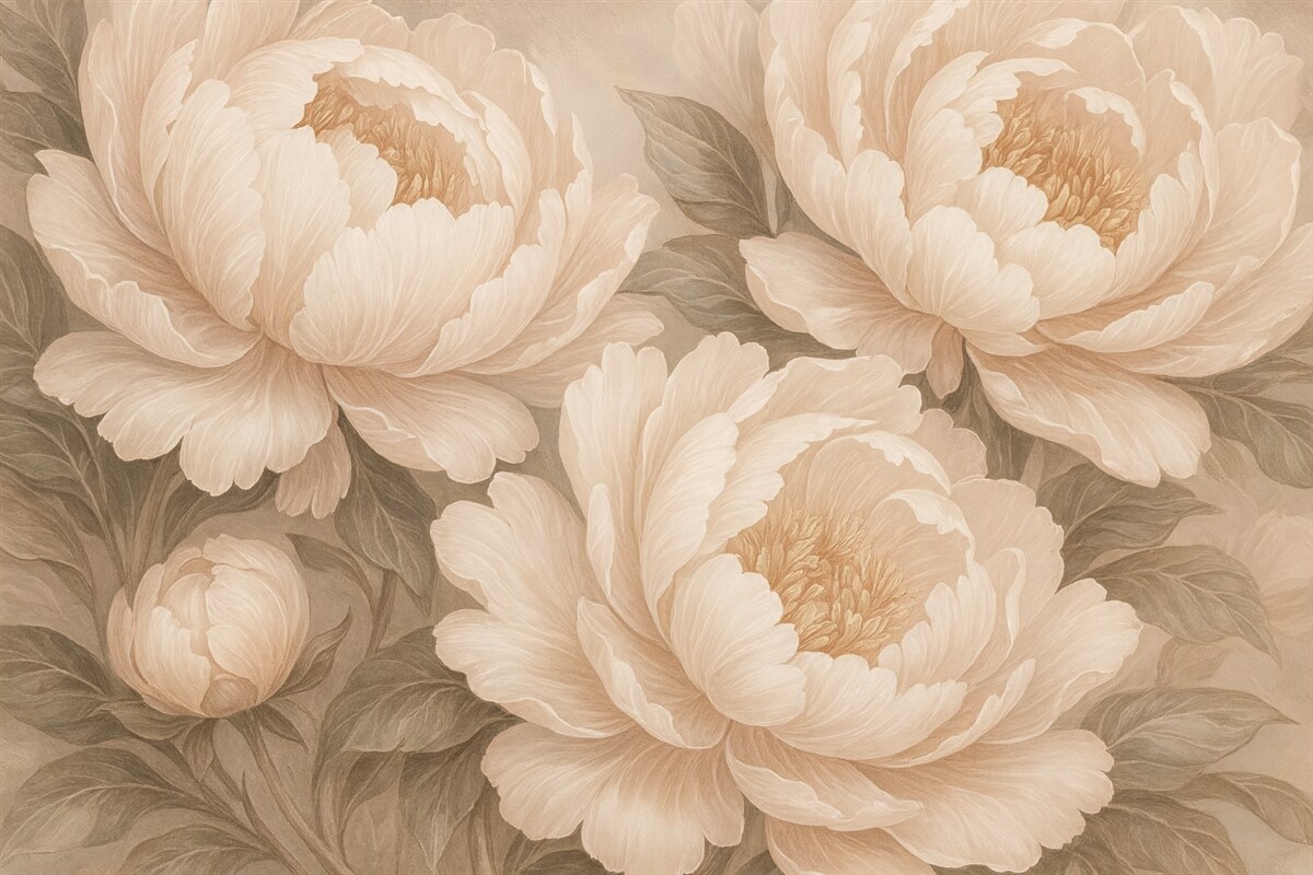 Fototapeta Kruche piwonie