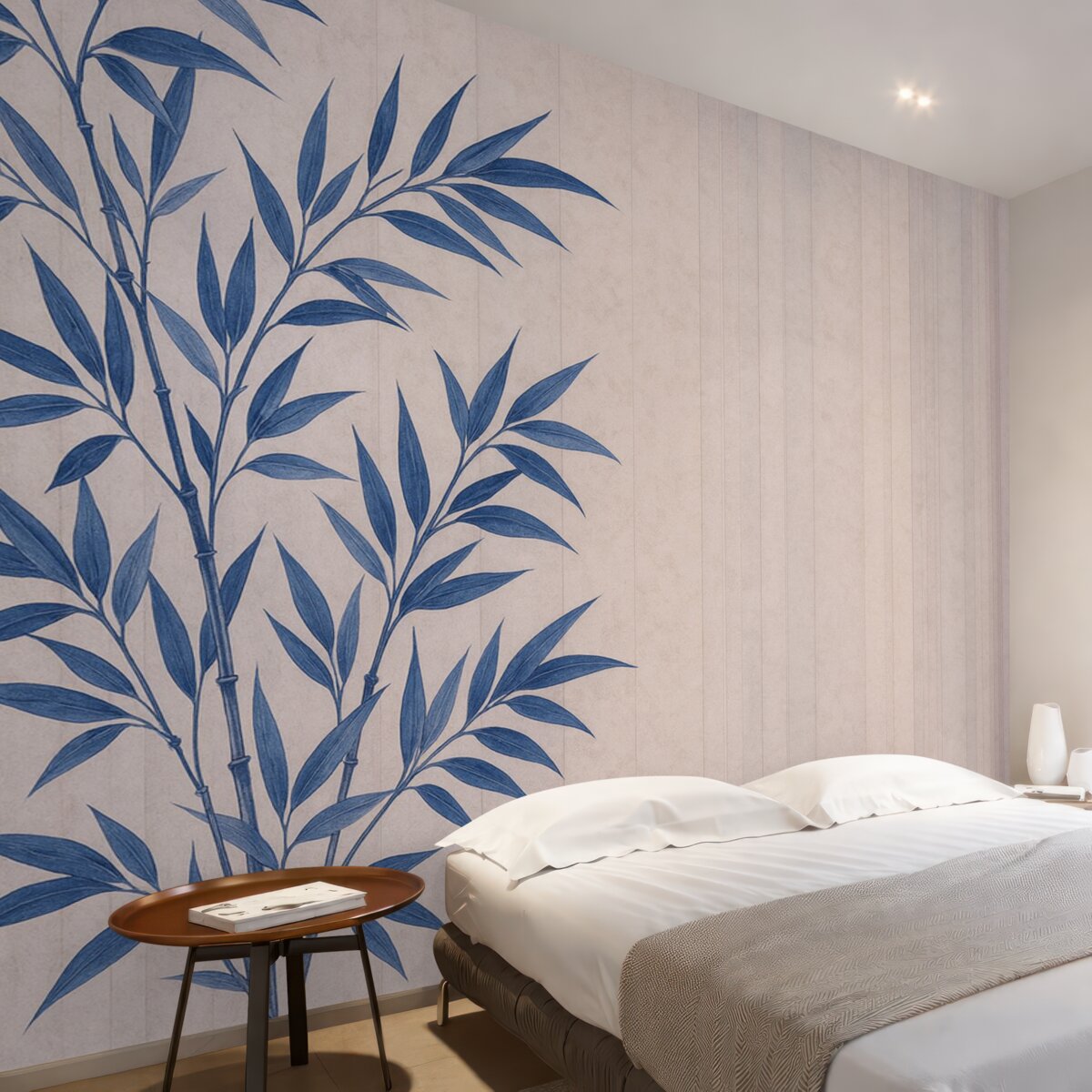 Fototapeta Bambus w odcieniach malarskich na tle w stylu grunge.