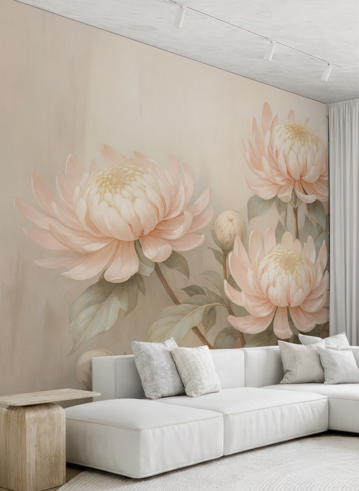 Fototapeta Obraz naśladujący chryzantemy.