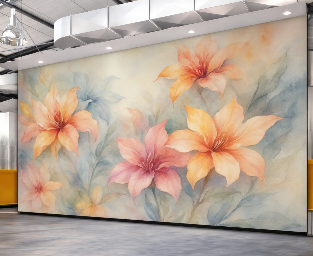 Fototapeta Jasne, abstrakcyjne rośliny.