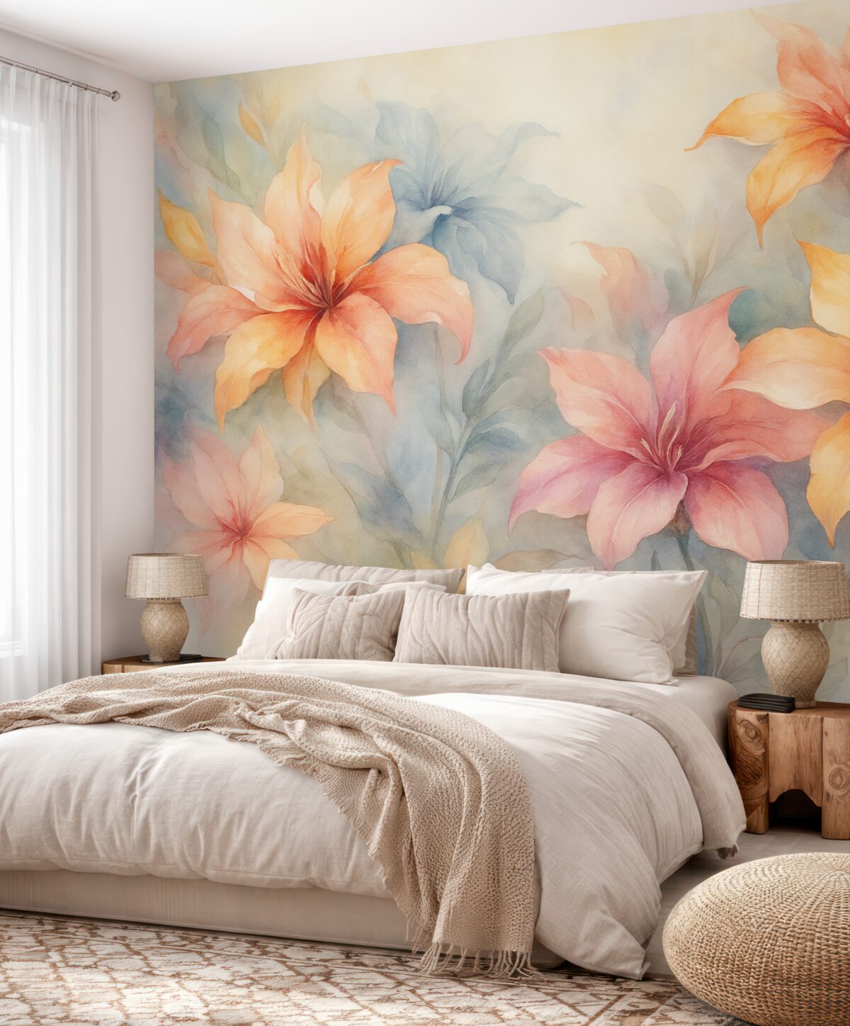 Fototapeta Jasne, abstrakcyjne rośliny.