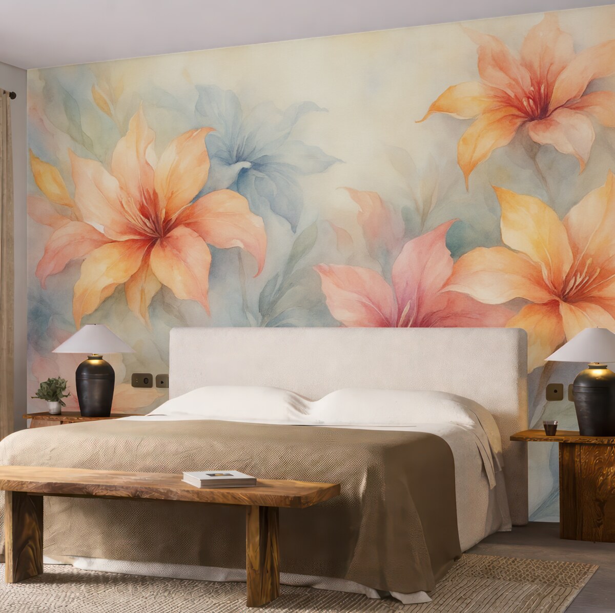 Fototapeta Jasne, abstrakcyjne rośliny.