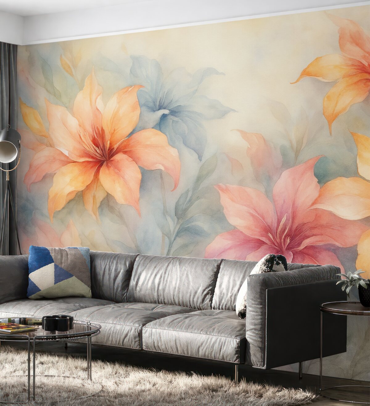 Fototapeta Jasne, abstrakcyjne rośliny.