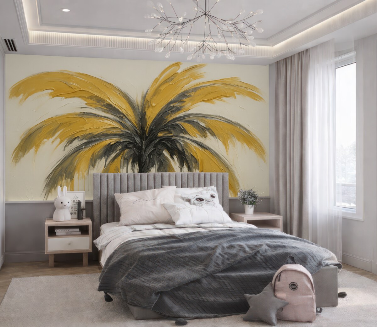 Fototapeta Pociągnięcia pędzla naśladujące rękę.