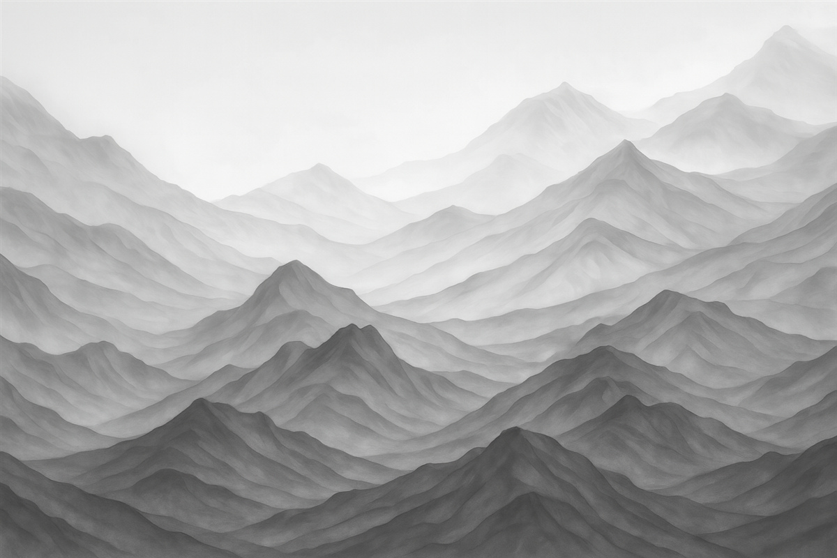 Fototapeta Góry w stylu akwareli.