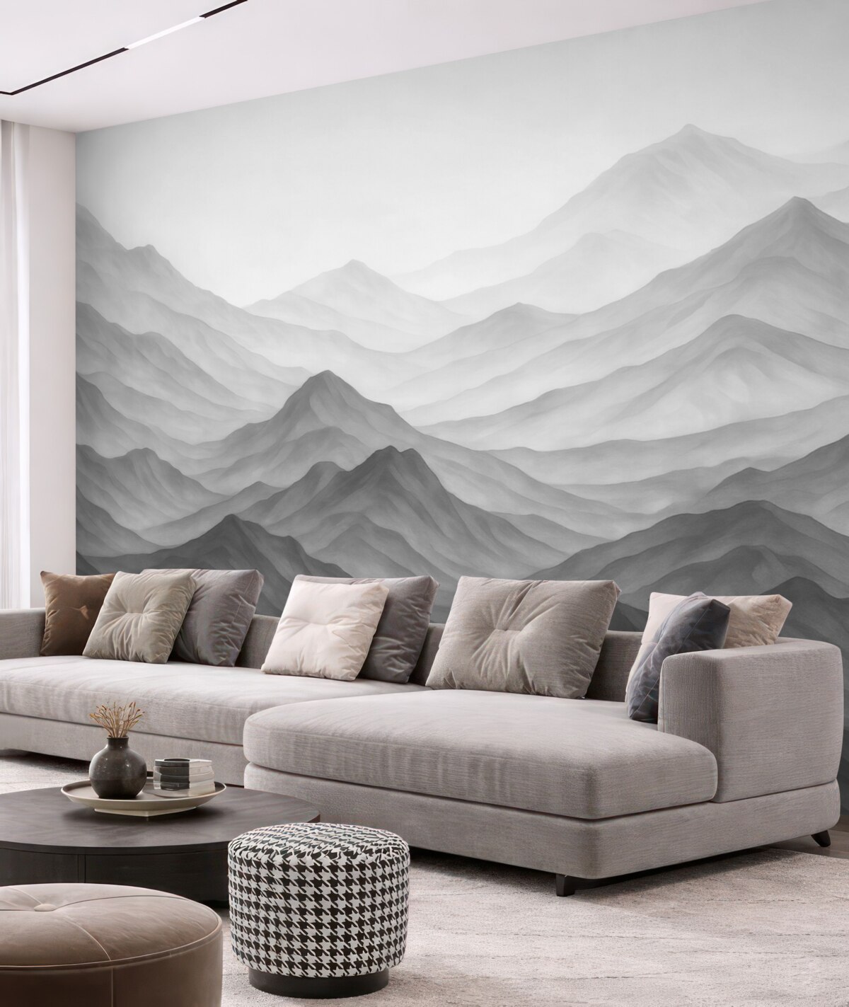 Fototapeta Góry w stylu akwareli.