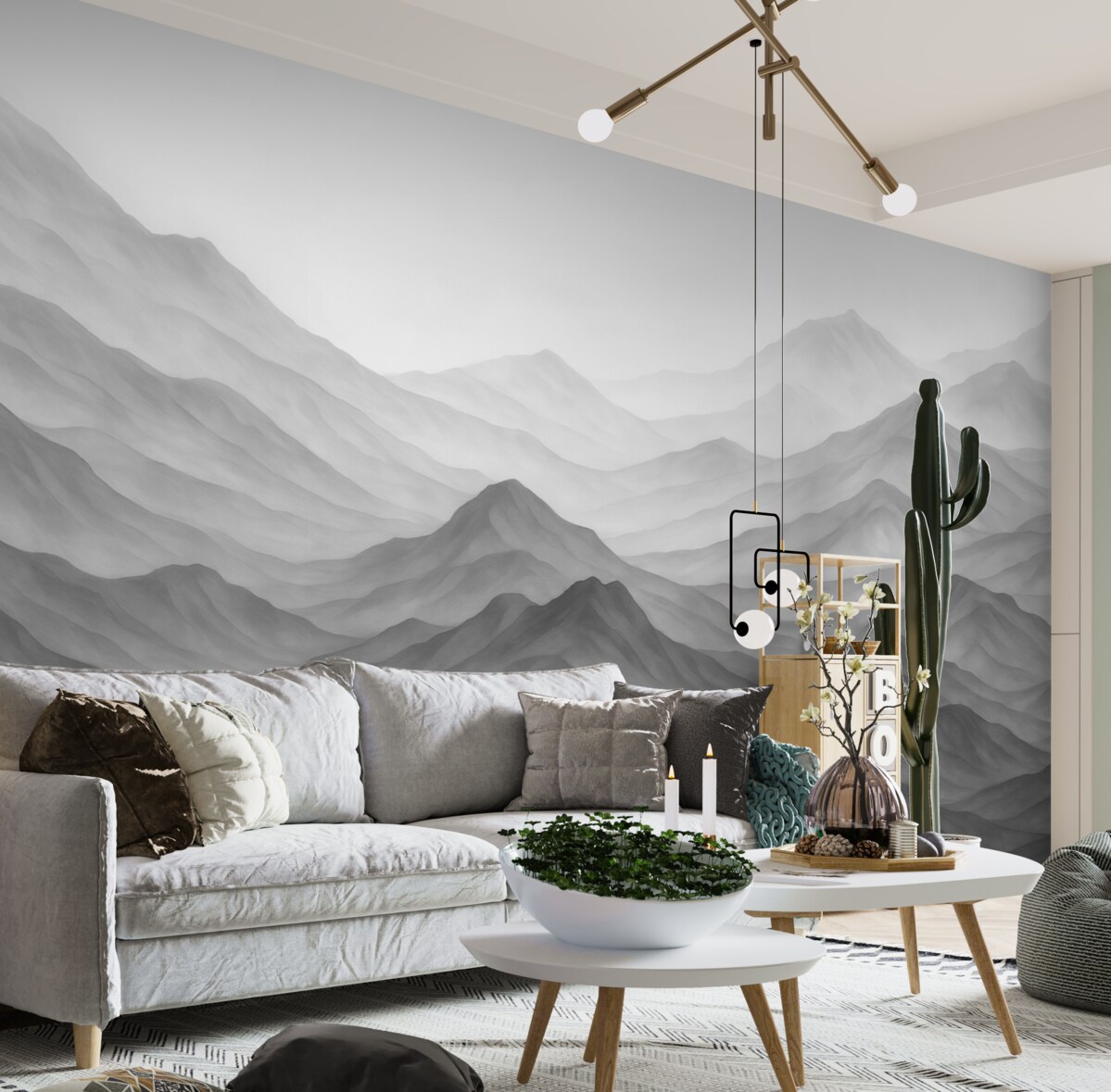 Fototapeta Góry w stylu akwareli.