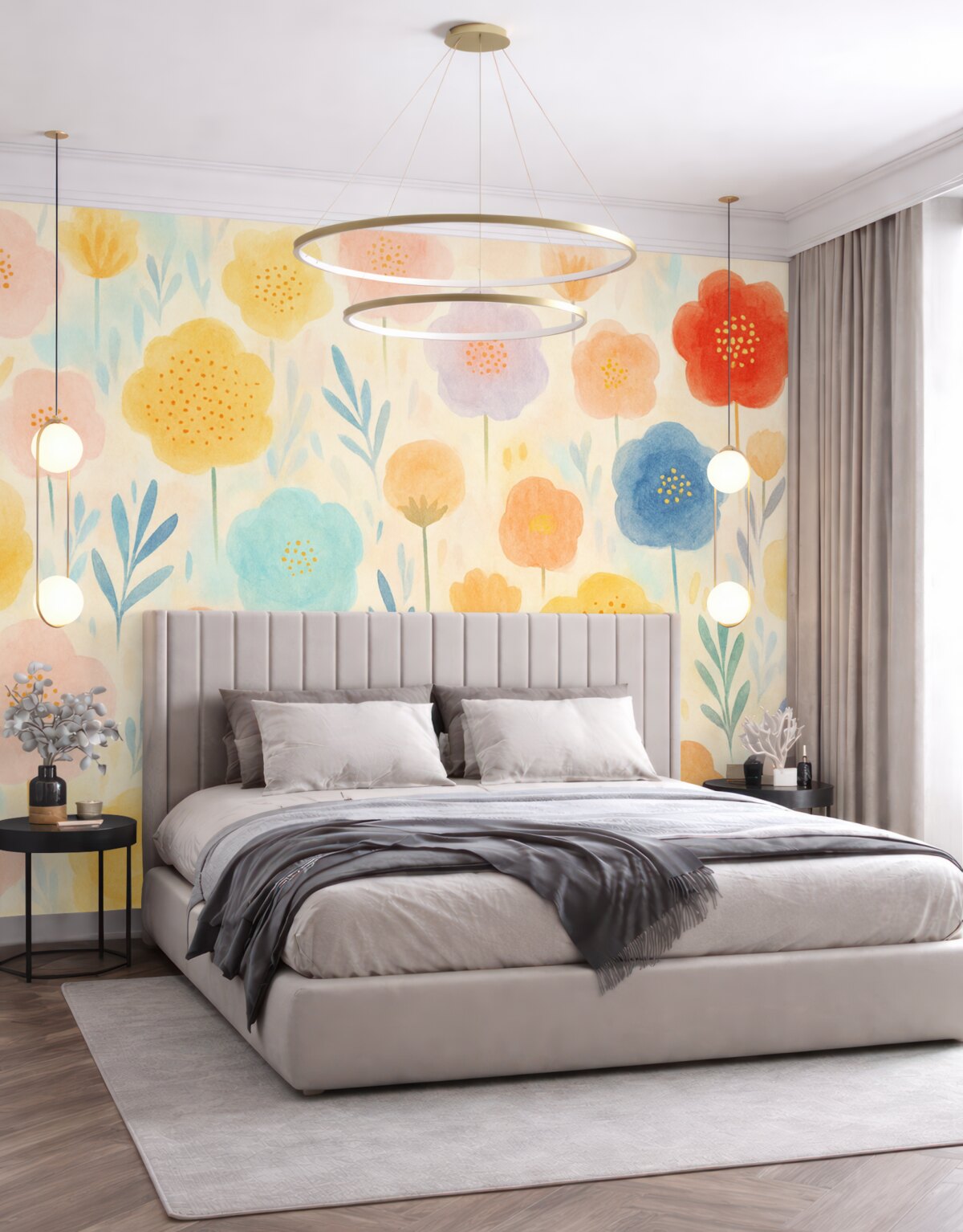 Fototapeta Wyraźne abstrakcyjne rośliny.