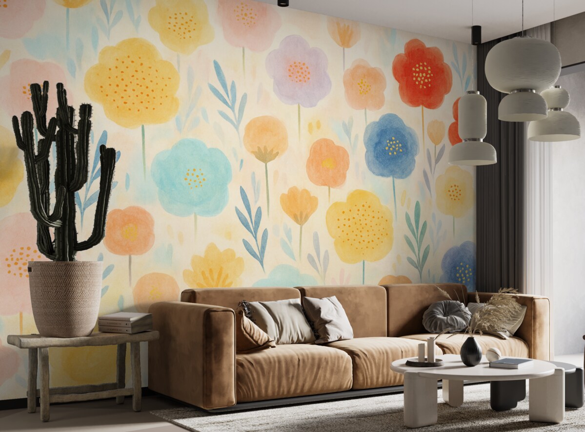 Fototapeta Wyraźne abstrakcyjne rośliny.