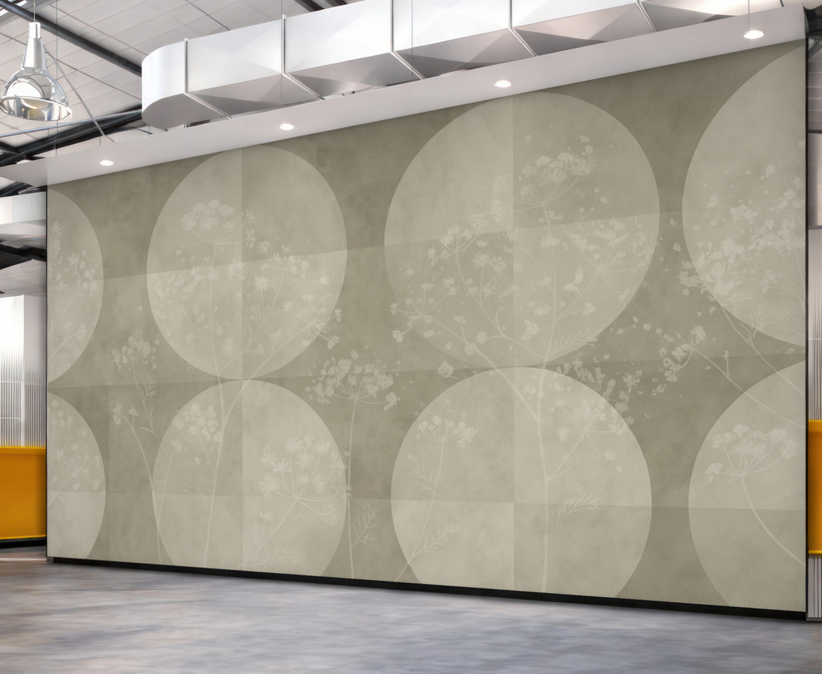 Fototapeta Tendencja roślin geometrycznych i plam.