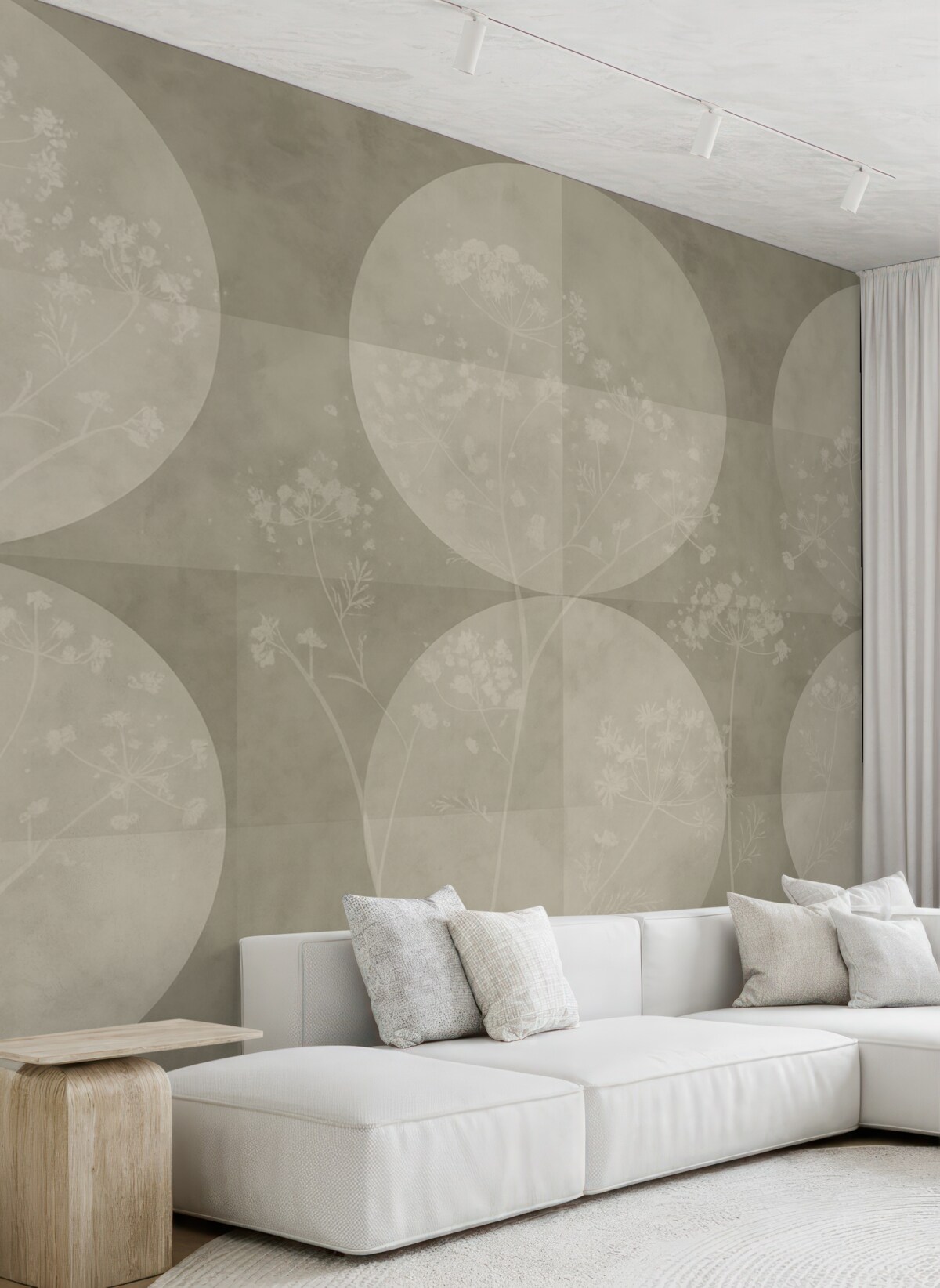 Fototapeta Tendencja roślin geometrycznych i plam.