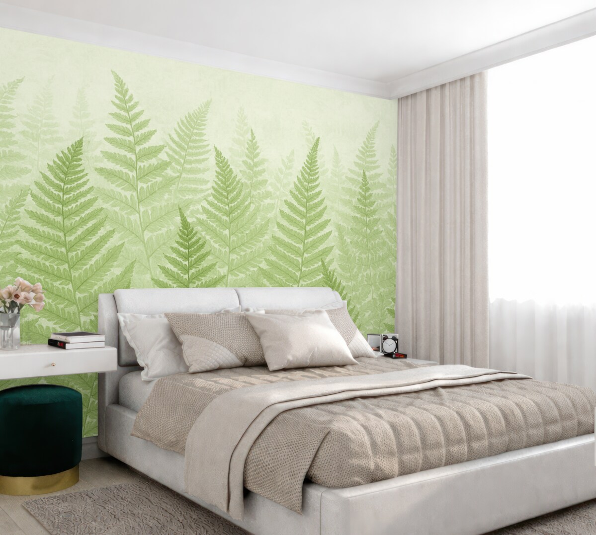 Fototapeta Tendencja roślin paproci.