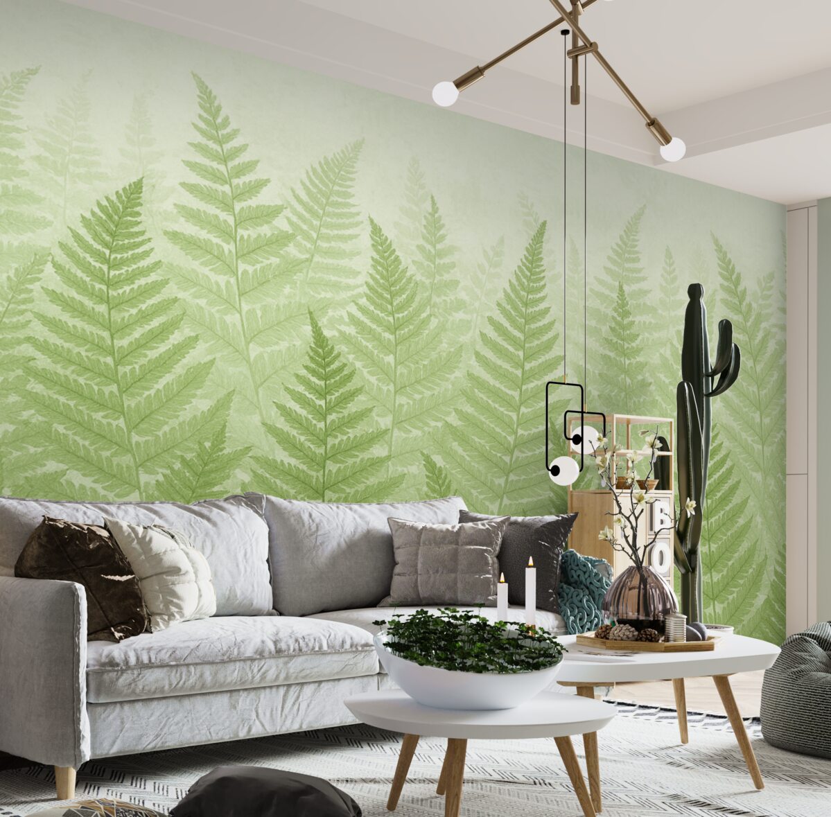 Fototapeta Tendencja roślin paproci.