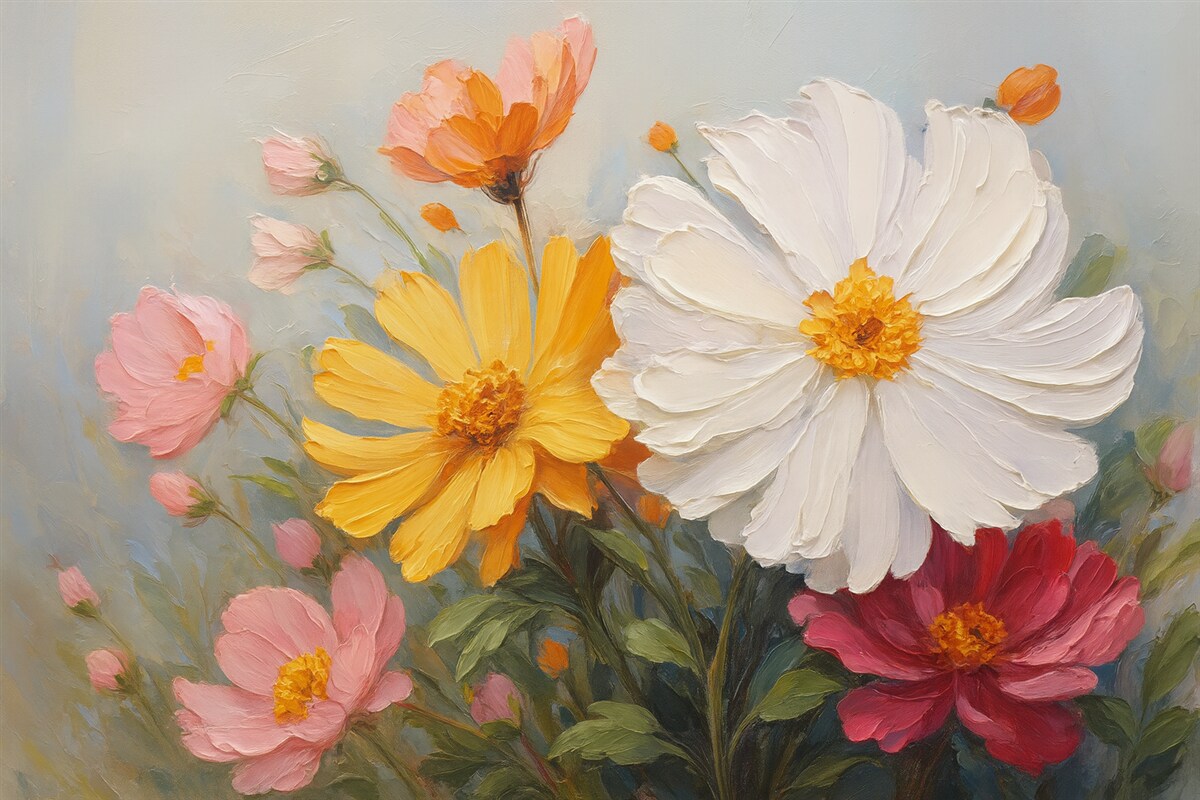 Fototapeta Rysunek naśladujący kwiaty.