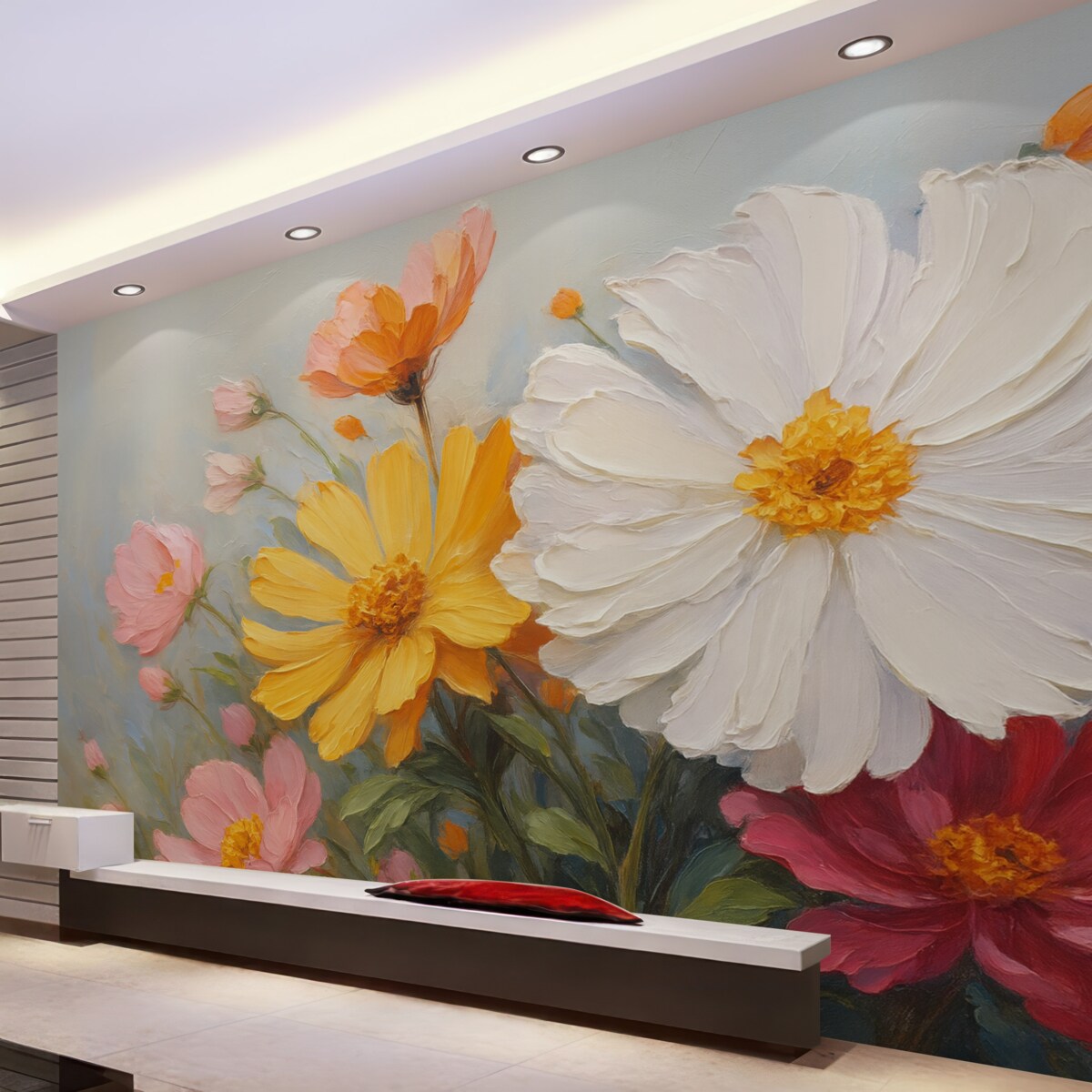 Fototapeta Rysunek naśladujący kwiaty.