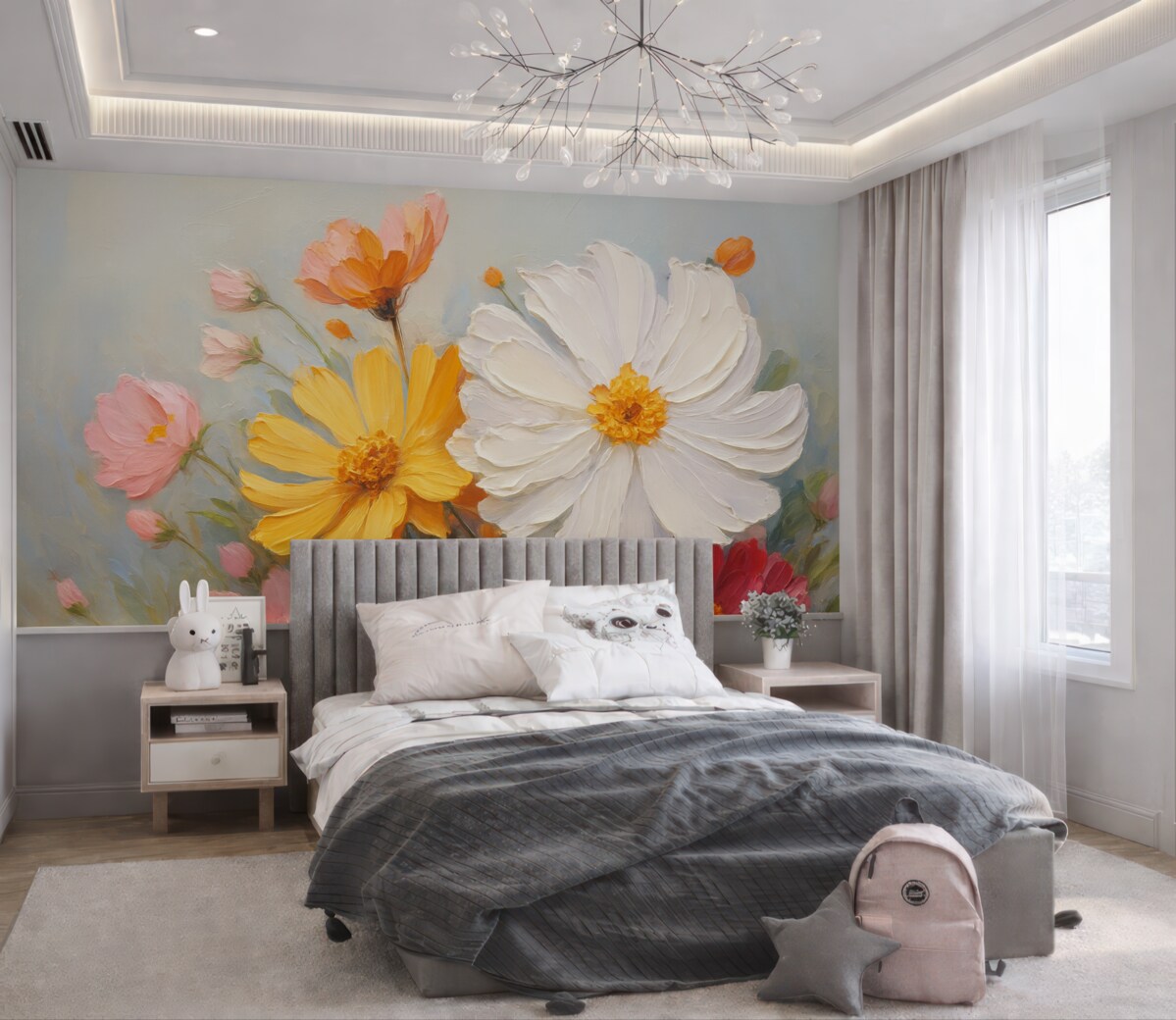 Fototapeta Rysunek naśladujący kwiaty.