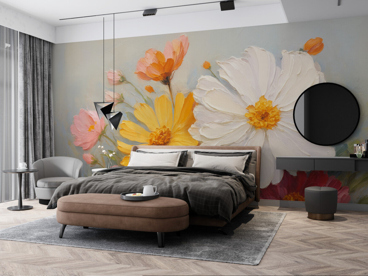 Fototapeta Rysunek naśladujący kwiaty.