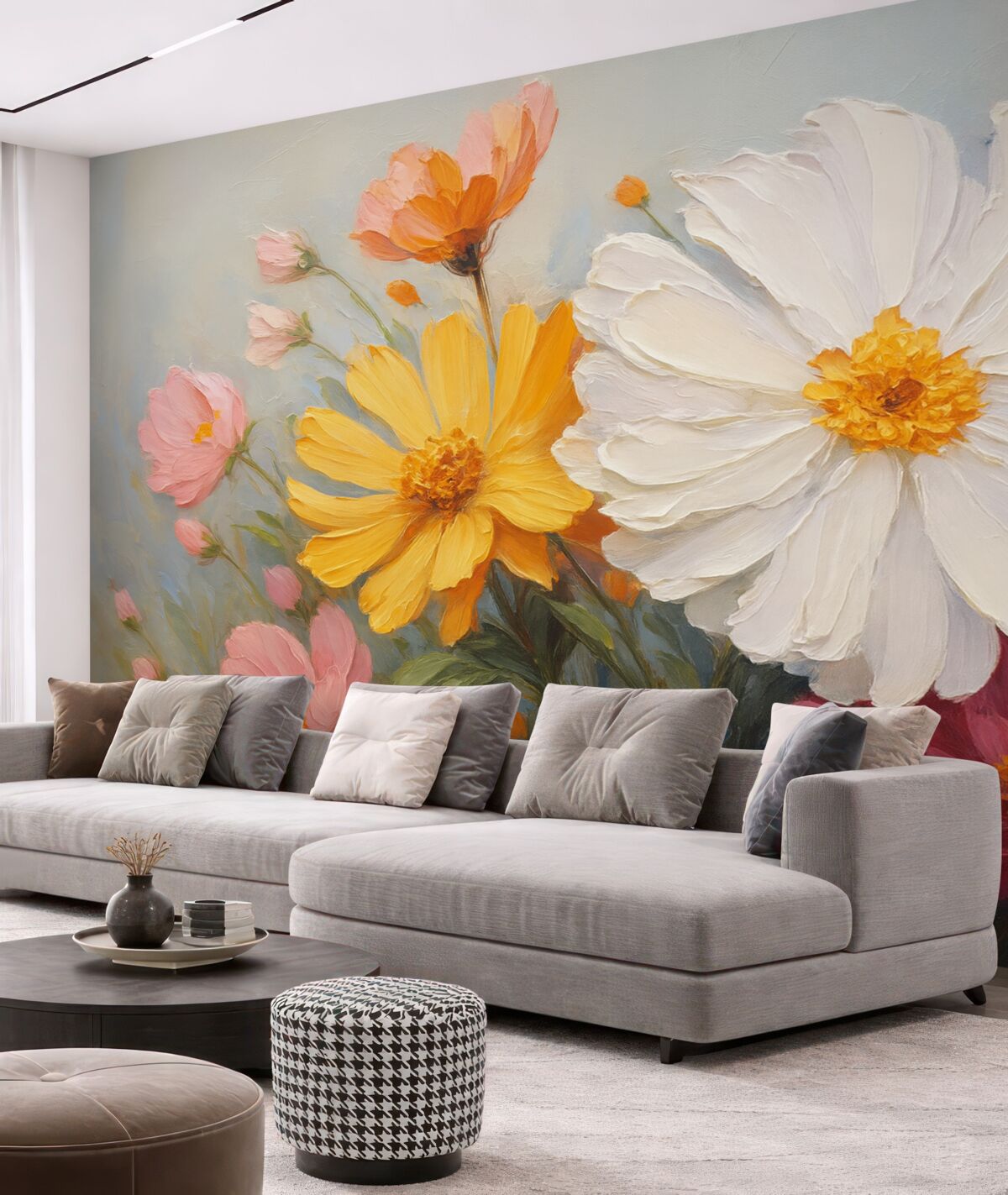 Fototapeta Rysunek naśladujący kwiaty.