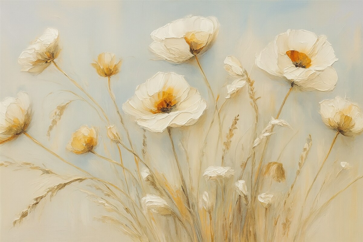 Fototapeta Kwiaty abstrakcyjna kompozycja naśladująca.