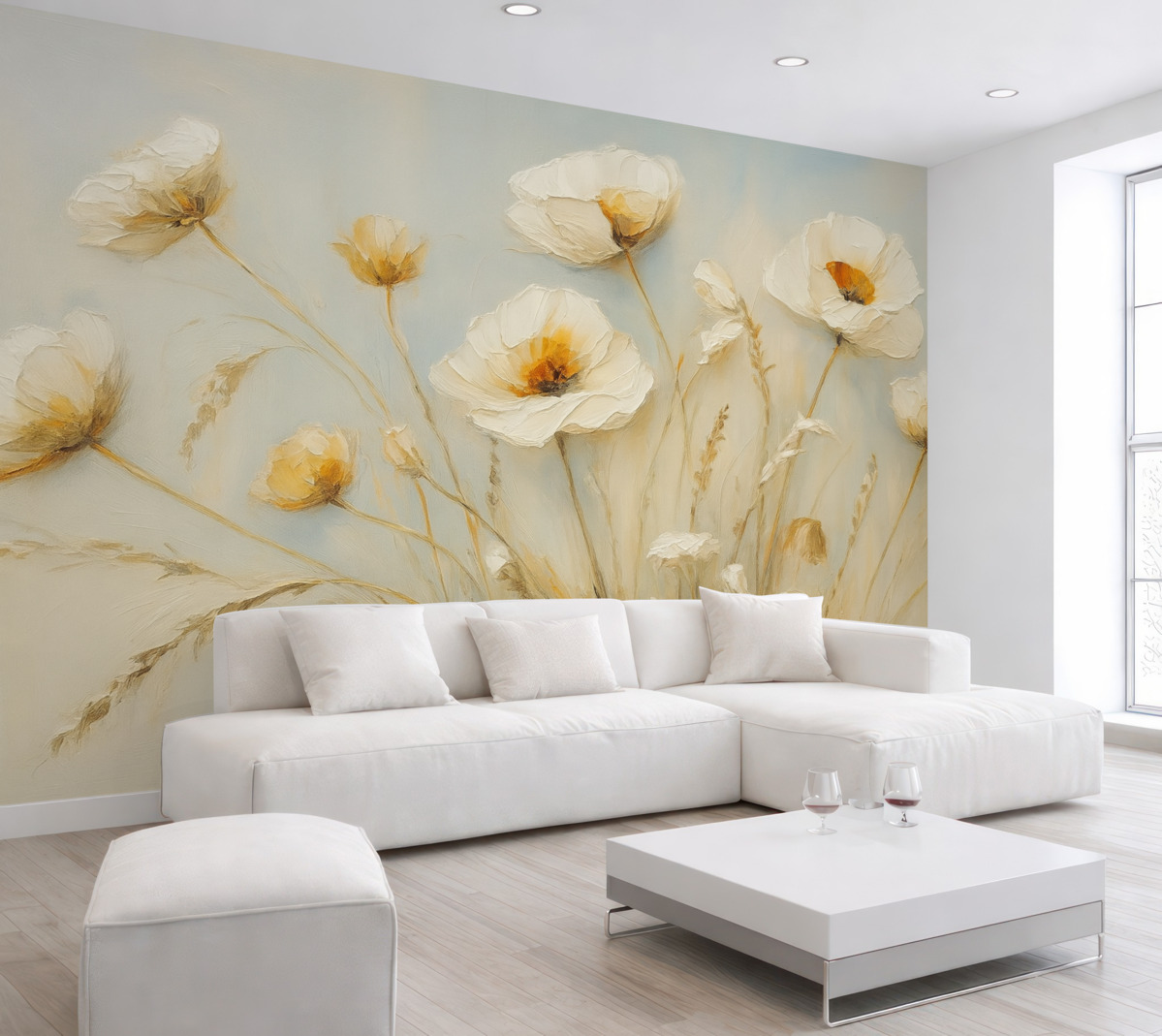 Fototapeta Kwiaty abstrakcyjna kompozycja naśladująca.