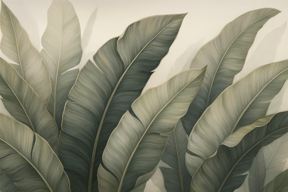 Fototapeta Tropikalne liście.