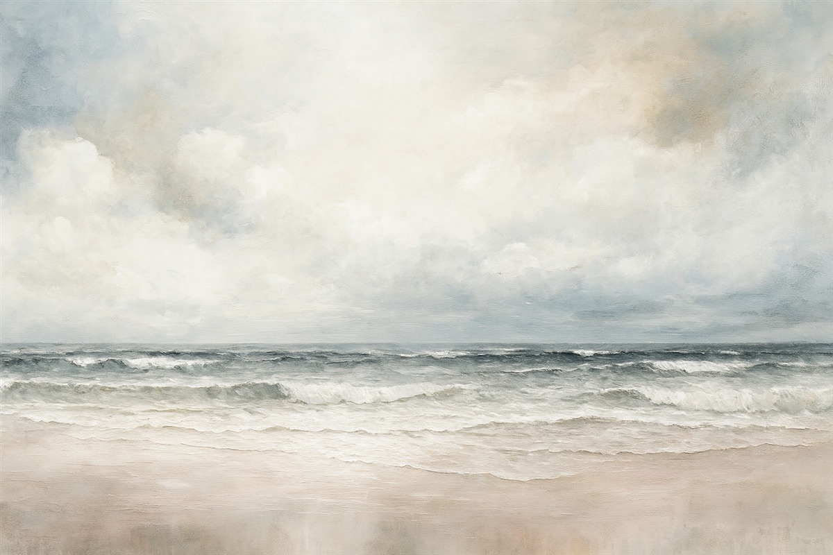 Fototapeta Abstrakcyjny widnokrąg połączenia nieba i oceanu.