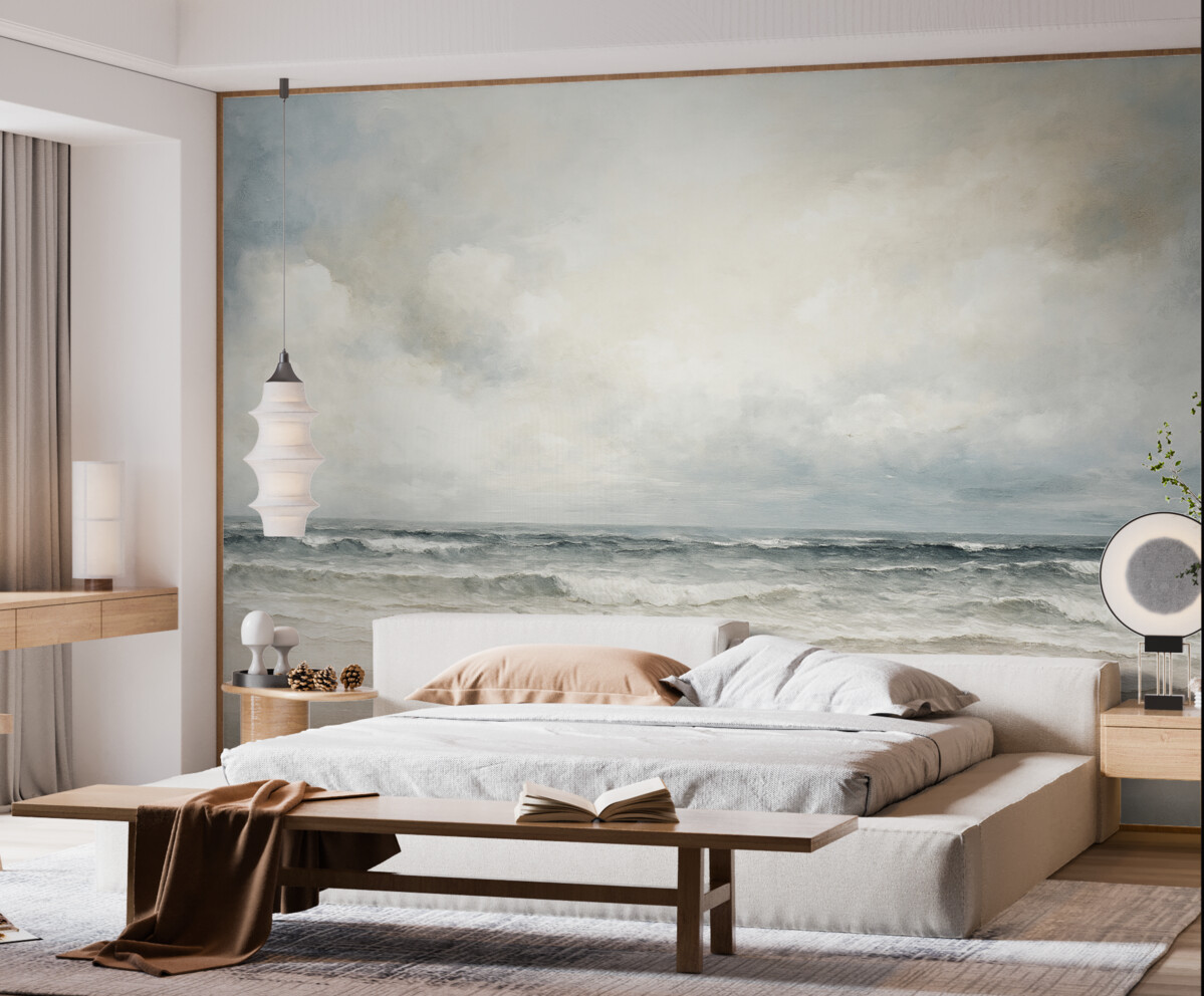 Fototapeta Abstrakcyjny widnokrąg połączenia nieba i oceanu.