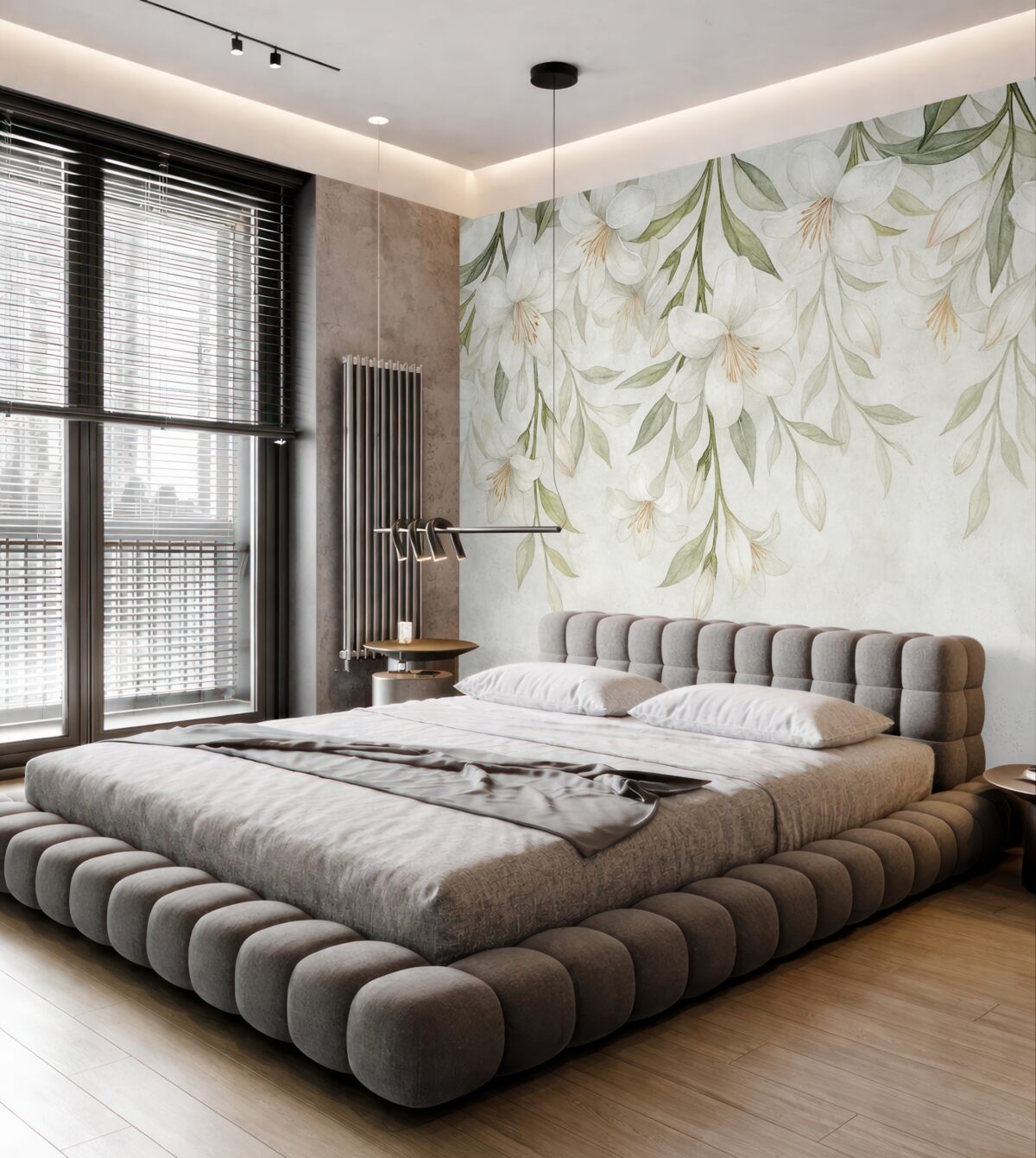 Fototapeta Łagodne kwiaty jaśminu z wierzchu.