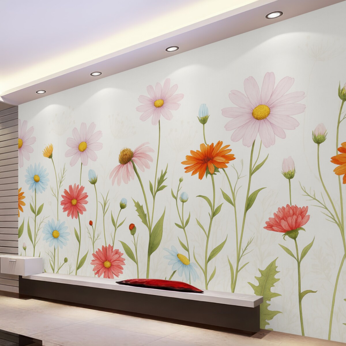 Fototapeta Oczywiste dzikie rośliny kwiatowe.