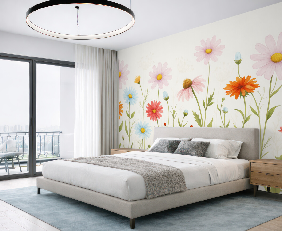 Fototapeta Oczywiste dzikie rośliny kwiatowe.